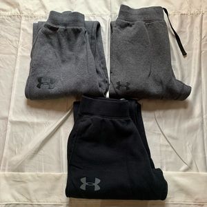 Under Armour sweat pants Mens Bundle of 3